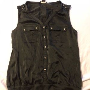 Black silk blouse